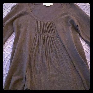 Charcoal Gray Thin mid length arm sweater